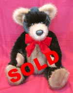 Black Mink Fur Teddy Bear