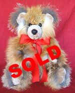 Full Skin Coyote Fur Teddy Bear