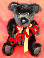 Natural Dark Ranch Mink Fur Teddy Bear