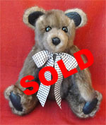 Umber Dusk Mink Fur Teddy Bear