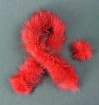 Fur Boa and Fur Hair Clip  for Fur Teddy Bear